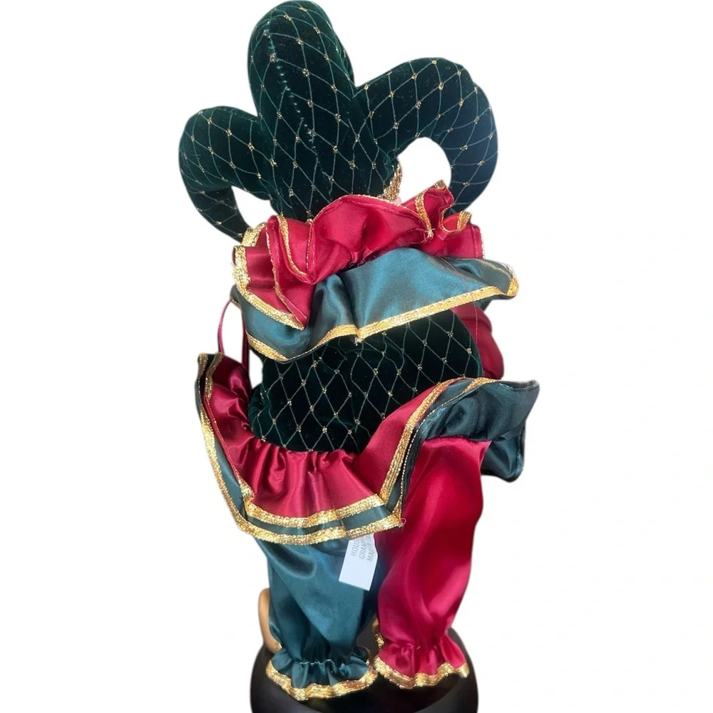 House of Lloyd Whimsical‎ Holiday Jester Figurine in Red and Green
